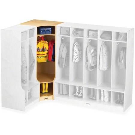 Jonti-Craft LOCKER, COAT, CORNER, W/STEP JNT6686JC